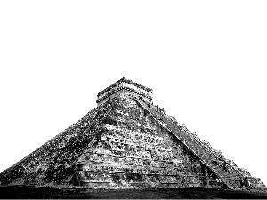 古代玛雅人留下的神秘金字塔。