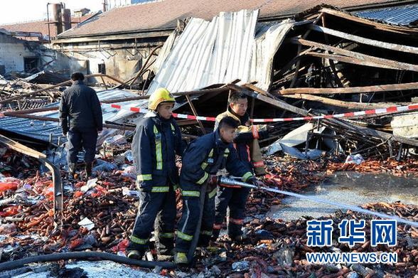 （突发事件后续）（1）山东寿光火灾事故现场扑救结束