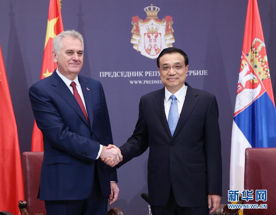 （XHDW）（2）李克强会见塞尔维亚总统尼科利奇