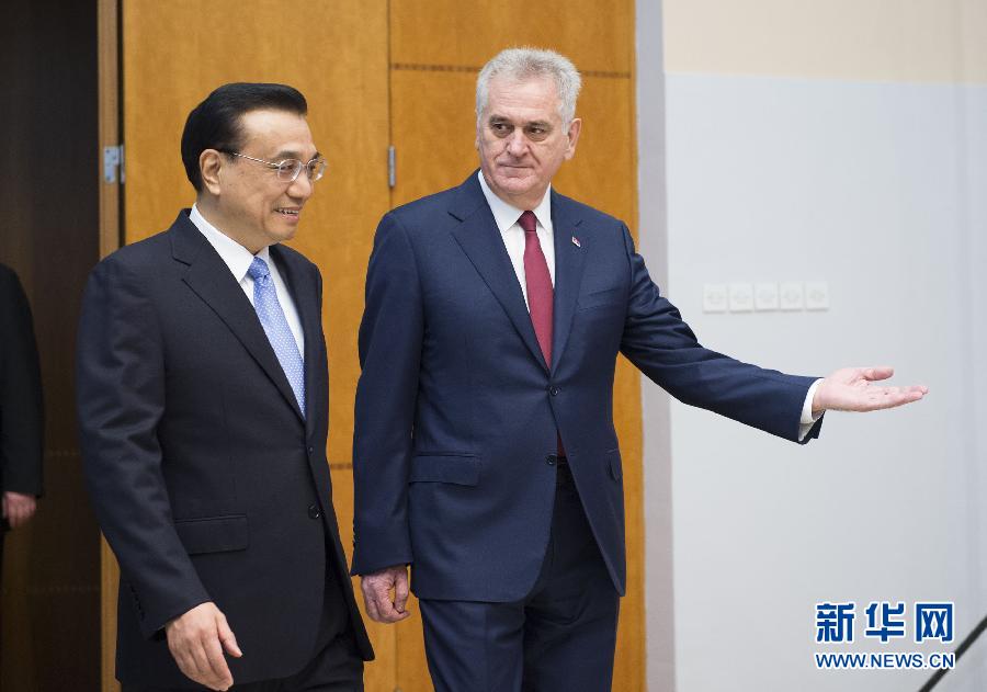 （XHDW）（3）李克强会见塞尔维亚总统尼科利奇