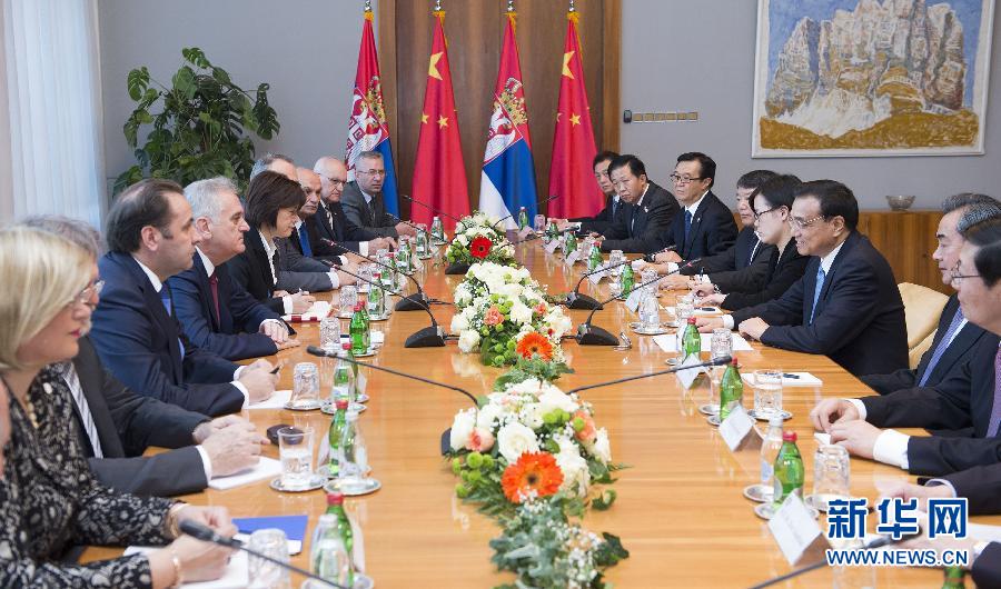 （XHDW）（4）李克强会见塞尔维亚总统尼科利奇