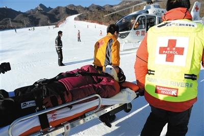 999医疗直升机首飞雪场救援