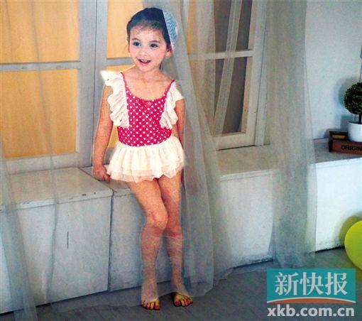 6岁混血童模拍10小时 日赚1万5千元(图)