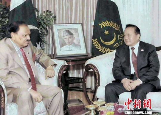 巴基斯坦总统会见中国外运党委副书记袁建民