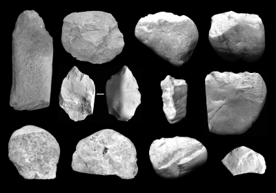 南江旧石器地点群晚期石制品。