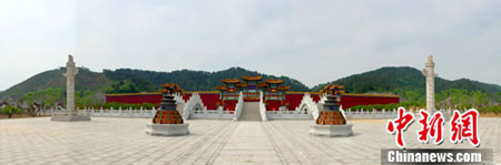  圆明新园现场。 作 者：柴彭勇