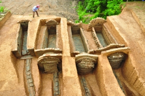 罕见的&ldquo;四联排&rdquo;古墓 南京市考古研究所供图