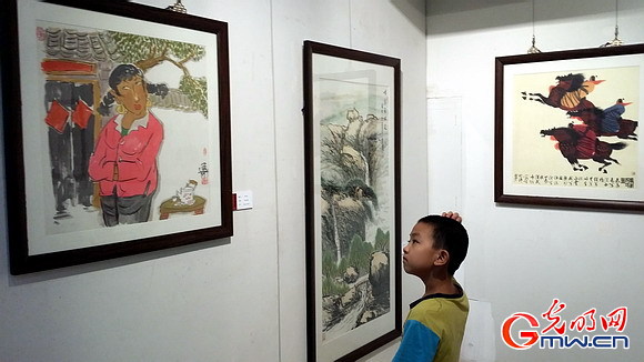 当代中国画名家作品展在北京航空航天大学艺术馆展出