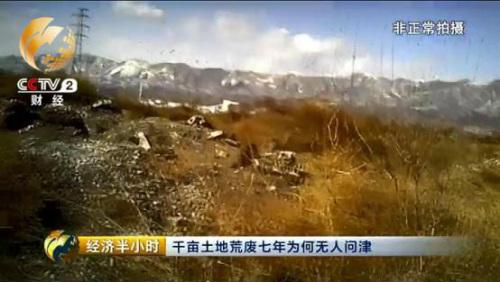 山西河津千亩耕地荒废7年 当地农民无地可种