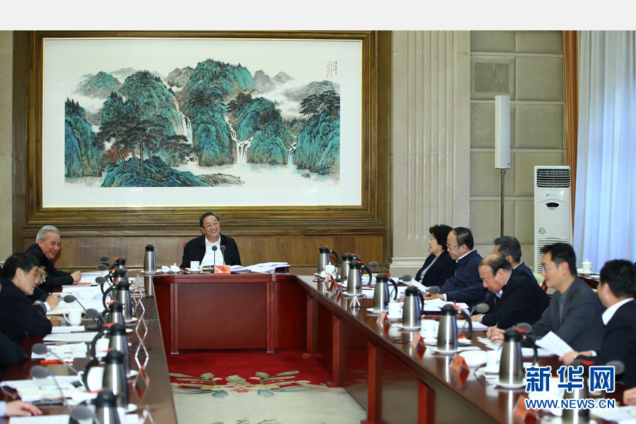 2月2日,中共中央政治局常委、全国政协主席俞正声在北京主持召开民营企业家座谈会。 新华社记者丁海涛摄 2月2日,中共中央政治局常委、全国政协主席俞正声在北京主持召开民营企业家座谈会。 新华社记者丁海涛摄