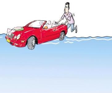 男子借大奔给朋友当婚车汽车进水维修费花20万