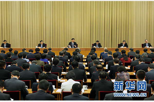 4月22日至23日，全国宗教工作会议在北京举行。中共中央总书记、国家主席、中央军委主席习近平发表重要讲话。 新华社记者 庞兴雷 摄