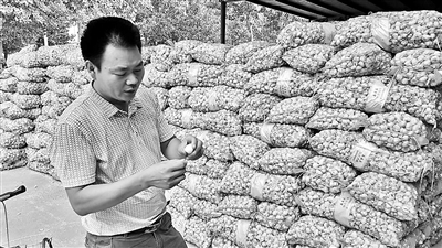 王连全说,不理解为何曾检测合格的大蒜突然就不合格了