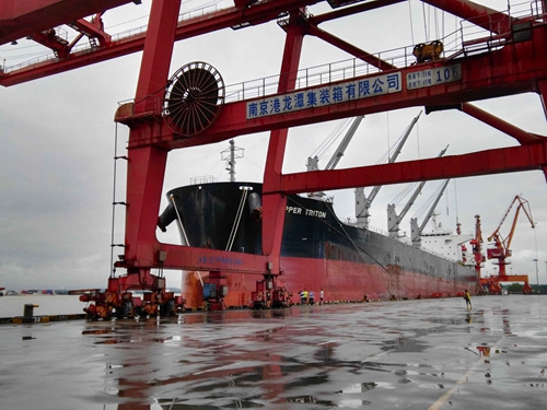 南京打造江海转运综合枢纽 五万吨级海轮可满载直达