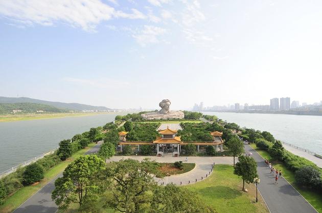 资料图:长沙橘子洲景区。