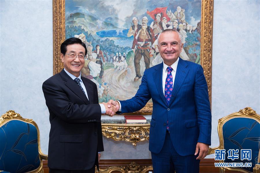 （XHDW）赵洪祝会见阿尔巴尼亚议长梅塔