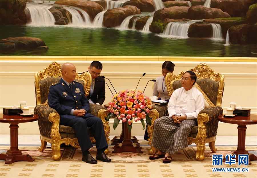 许其亮拜会缅甸第一副总统吴敏瑞