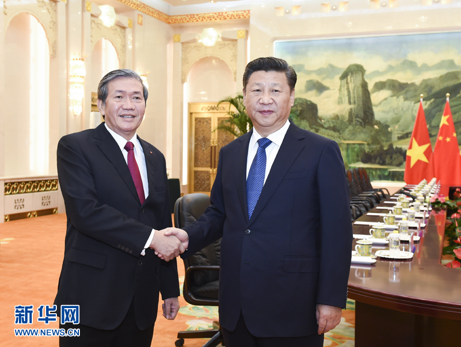 习近平会见越共中央政治局委员、中央书记处常