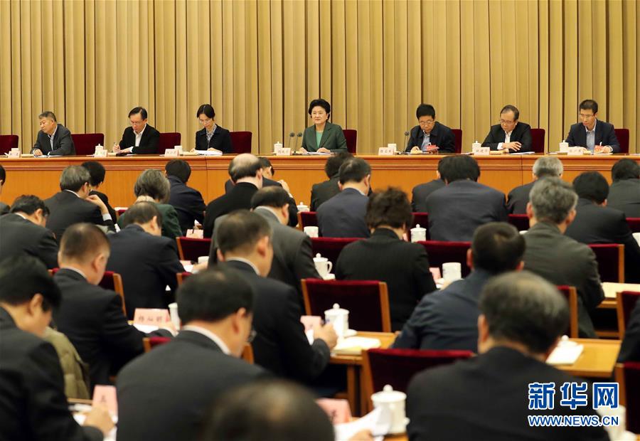 12月9日，中共中央政治局委员、国务院副总理刘延东在北京出席教育部直属高校工作咨询委员会第26次全体会议并讲话。 新华社记者刘卫兵摄