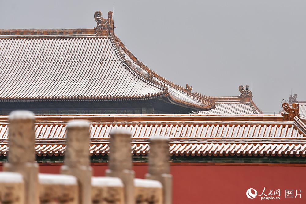 人民网记者带您故宫赏雪 威严静谧的唯美画卷【5】