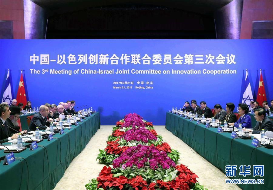 （XHDW）刘延东主持中以创新合作联合委员会第三次会议