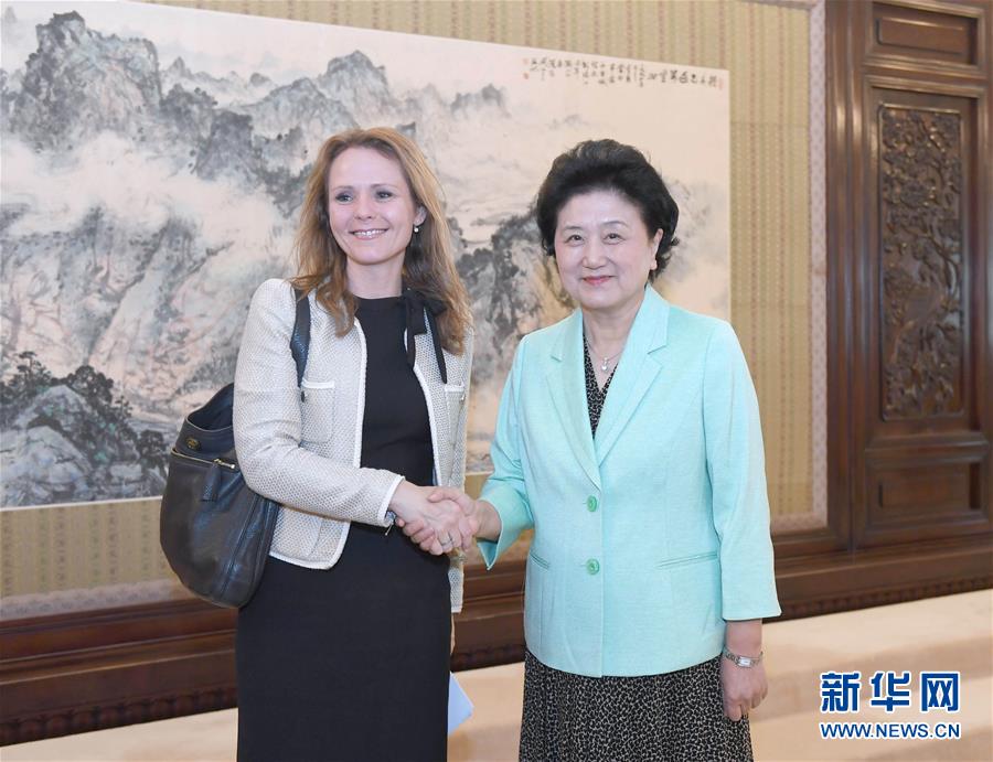 （XHDW）刘延东会见世界反兴奋剂机构副主席、挪威文化大臣琳达·海勒兰