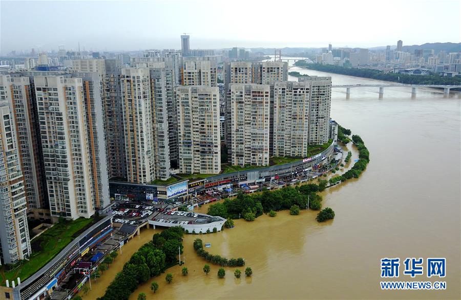 #（环境）（2）广西柳江迎来今年首个超警戒水位洪峰
