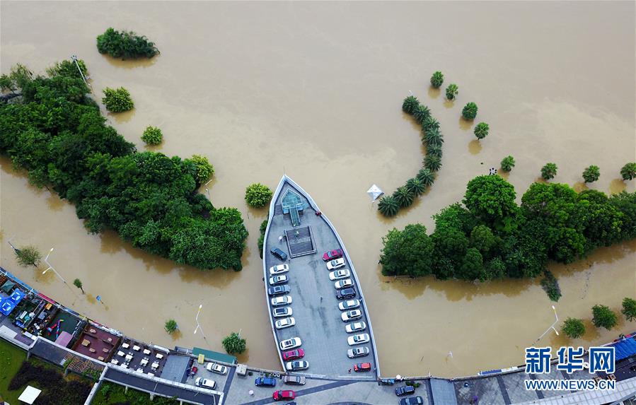 #（环境）（4）广西柳江迎来今年首个超警戒水位洪峰