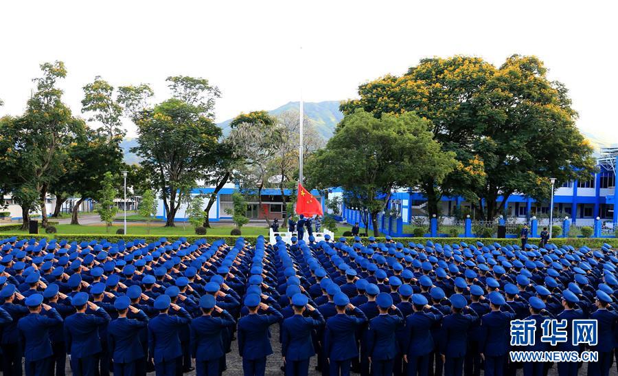 （香港回归二十周年）（2）驻港部队各军营举行升旗仪式庆祝香港回归祖国20周年