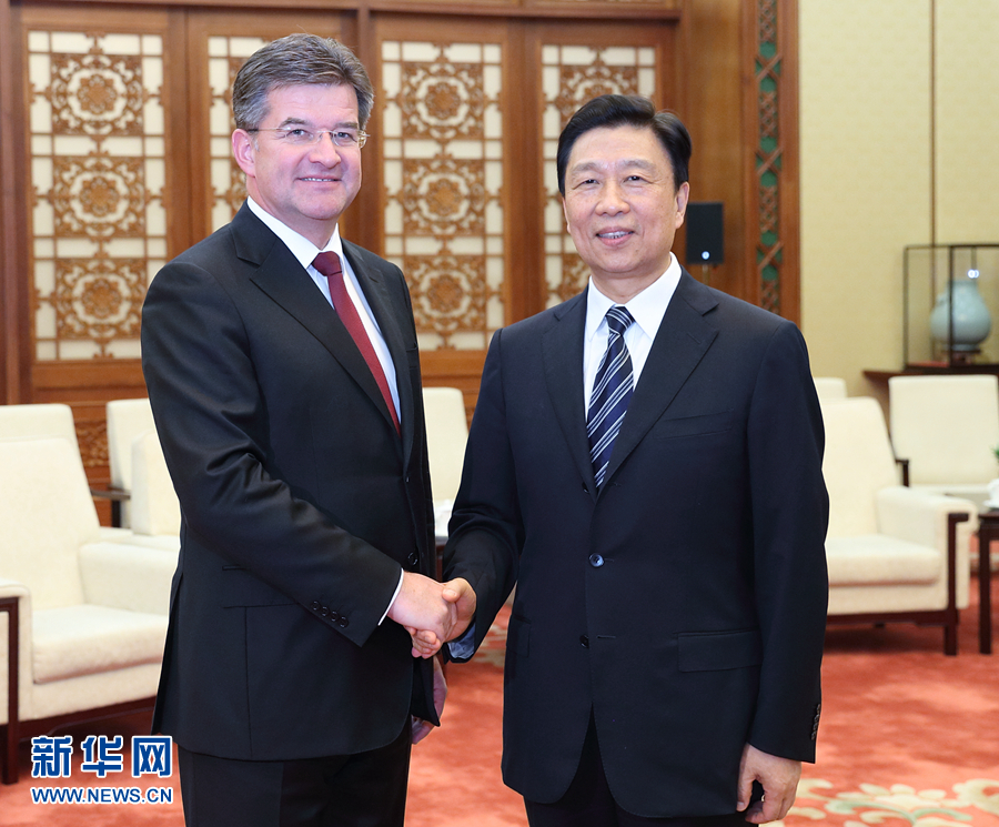 李源潮会见第72届联合国大会主席莱恰克