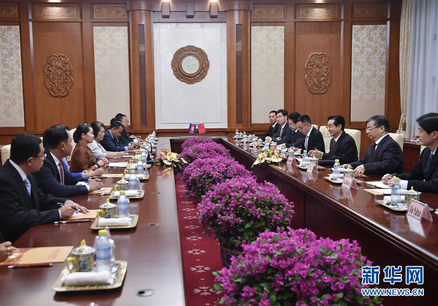 （XHDW）趙洪祝與柬埔寨副首相梅森安會談