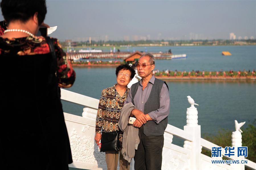 （社会）（2）陕西西安：昆明池完成蓄水 免费向游客开放