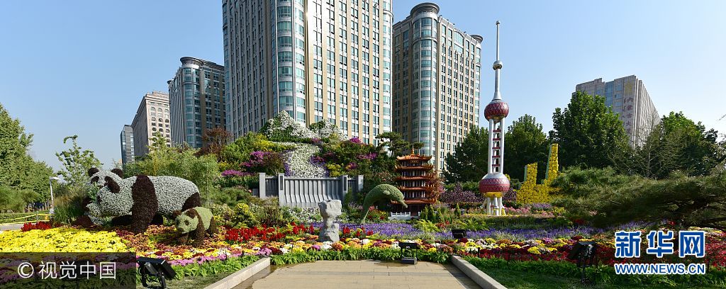 ***_***2017年9月29日，北京，东单东南角花坛，突出&ldquo;长江经济带&rdquo;的主题。花坛以长江经济带黄金水道和沿线11个省市特色景观三峡大坝、灯影石、大熊猫、白鳍豚、黄鹤楼、东方明珠塔为主景，描绘了长江经济带生态优先、绿色发展、中华民族母亲河永葆活力的美好蓝图。