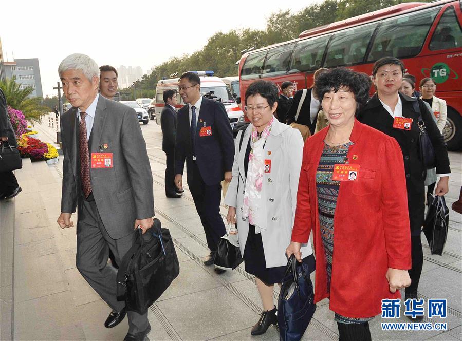 （十九大）出席十九大的天津代表團抵京