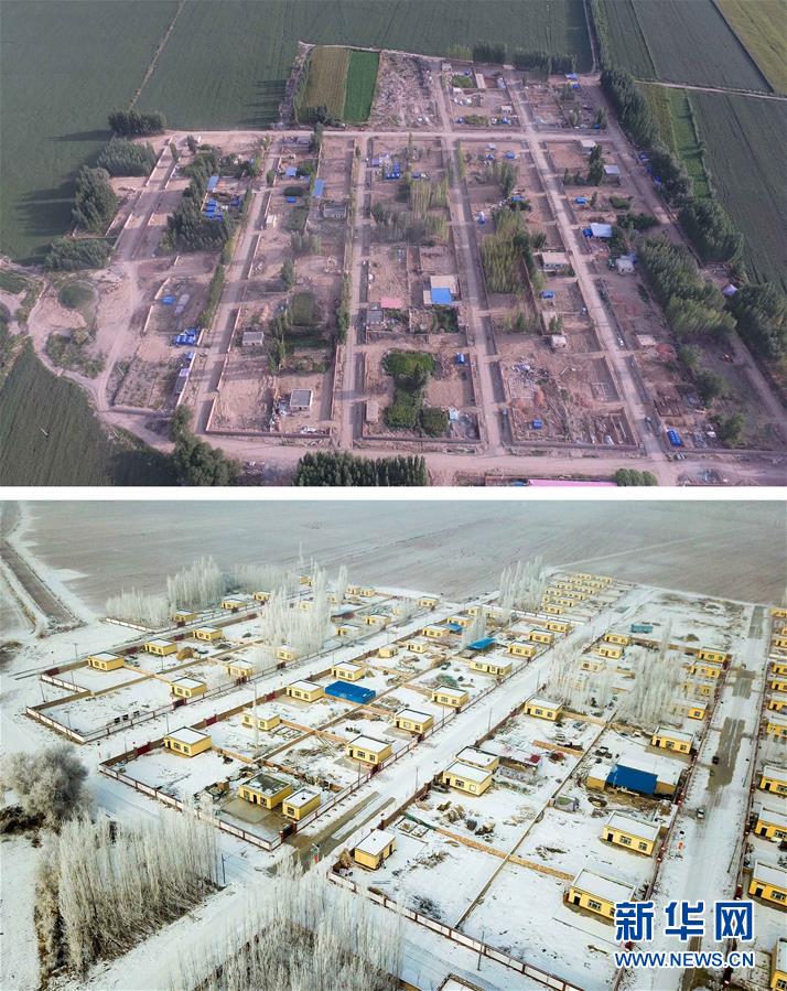 （社会）（1）新疆精河地震灾区群众住新房过冬