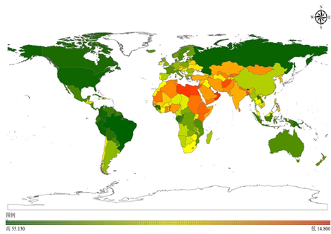 在全球美丽生态指数评价中,巴西,俄罗斯,秘鲁的美丽生态指数全球排名图片