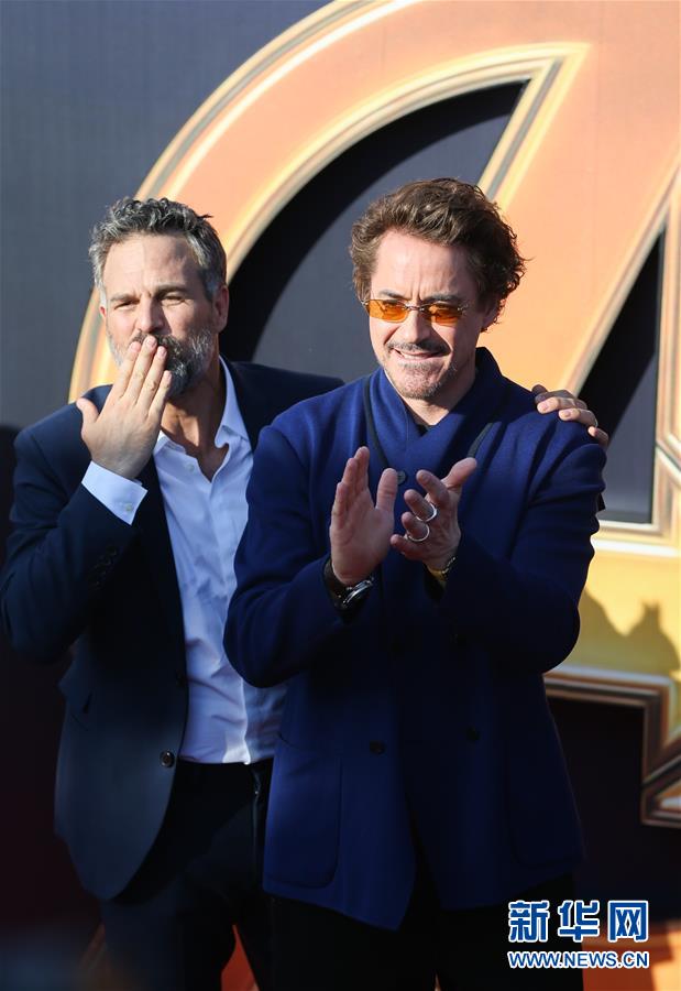 （文化）（3）影片《复仇者联盟3：无限战争》主创在沪亮相