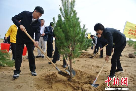 世界地球日中国第七大沙漠植树5万株