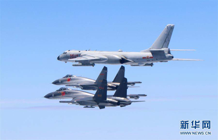 （圖文互動）（3）人民空軍多型戰機雙向繞飛臺島巡航 