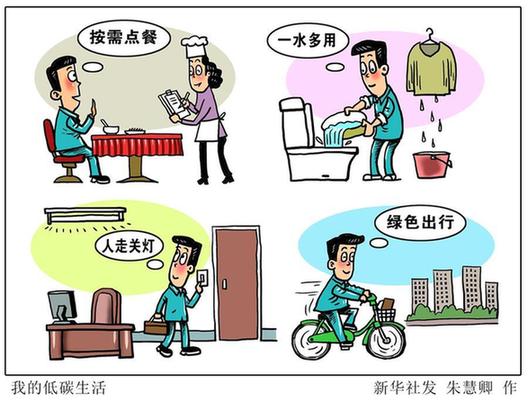 （图表&middot;漫画）[新华时评]我的低碳生活
