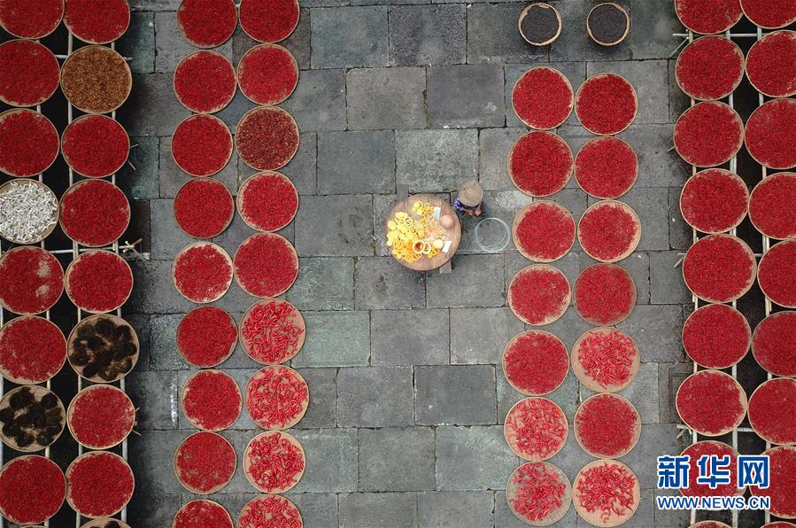 #（新华视界）（2）安徽黄山：古村晒秋乐丰收