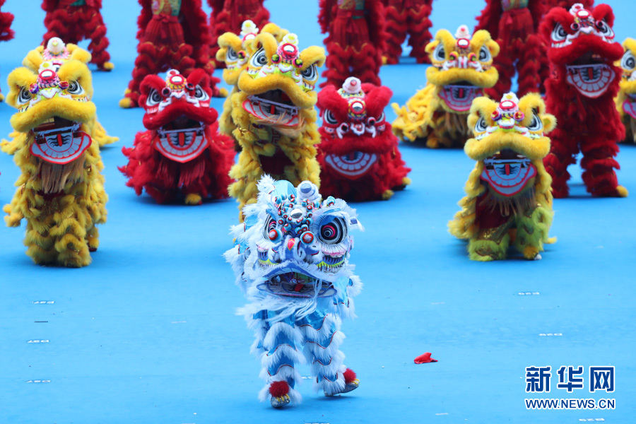 文艺表演《百狮献瑞》