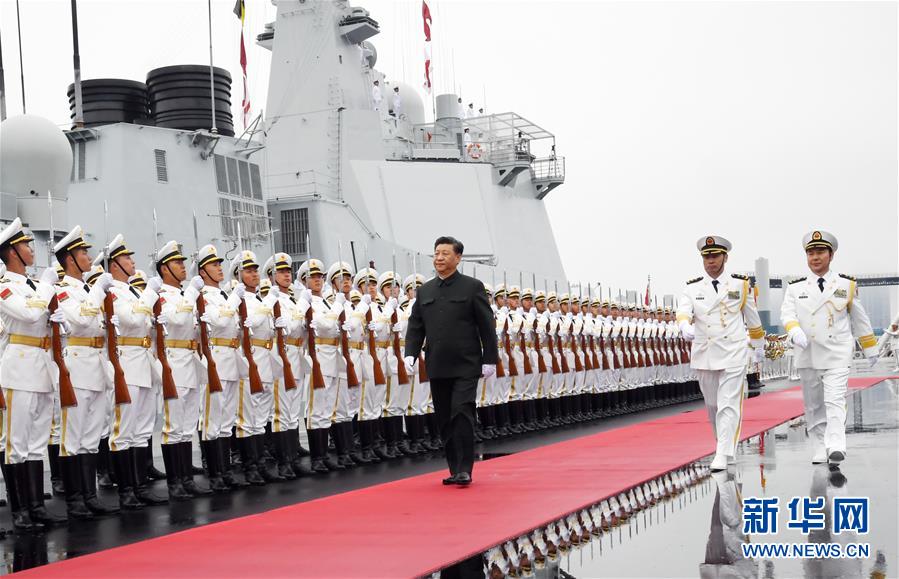 （人民海軍70年）（2）習近平出席慶祝人民海軍成立70周年海上閱兵活動