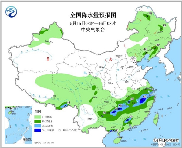 南方強降雨再起 華北黃淮氣溫將創新高