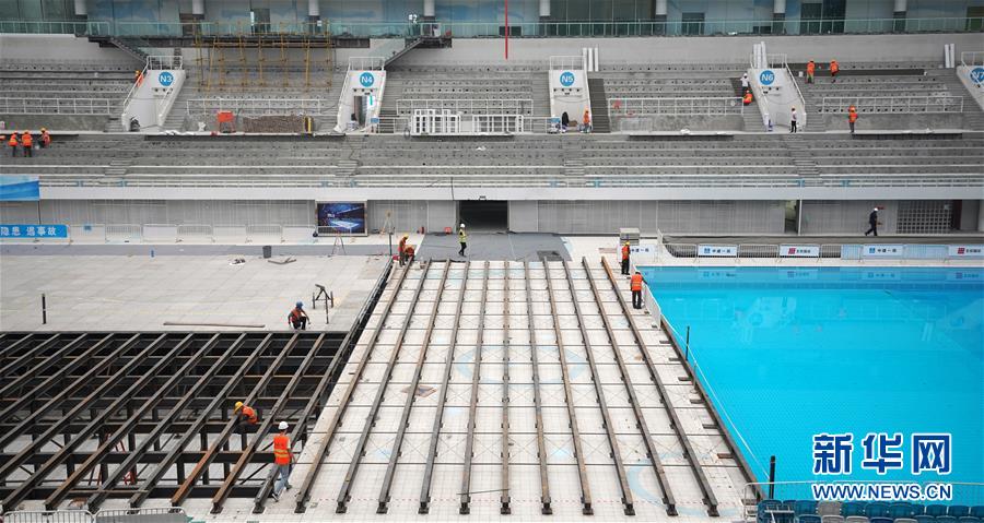 （体育&middot;图文互动）（6）深入&ldquo;水冰转换&rdquo;结构施工现场&mdash;&mdash;探访&ldquo;水立方&rdquo;冬奥改造最新进展（配本社同题文字稿）