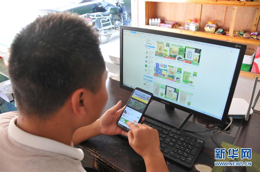 (在习近平新时代中国特色社会主义思想指引下——新时代新作为新篇章·总书记关心的百姓身边事·图文互动)(1)手机成为“新农具” 庄户人变“新店家”——农村电商助力农民丰收