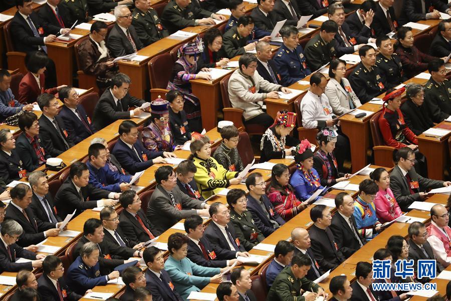 （兩會·政協開幕·XHDW）（4）全國政協十三屆二次會議在京開幕