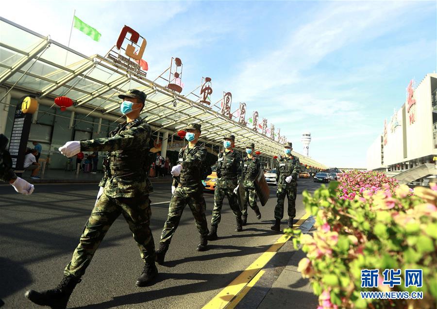 (聚焦疫情防控·图文互动)(1)武警官兵全力奋战疫情防控一线