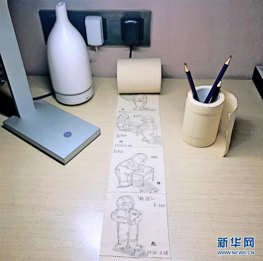 画 浅情深 一线护士手绘战 疫 点滴 新华网