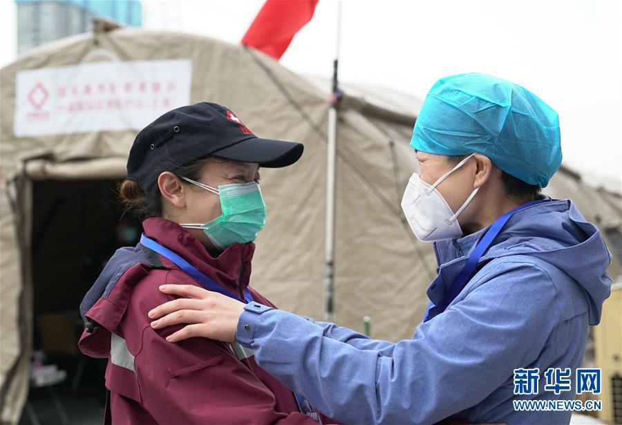 (聚焦疫情防控)(1)武汉客厅方舱医院正式休舱